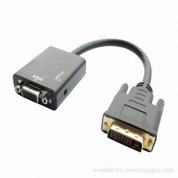 DVI to VGA Adapter Cable with Audio Output